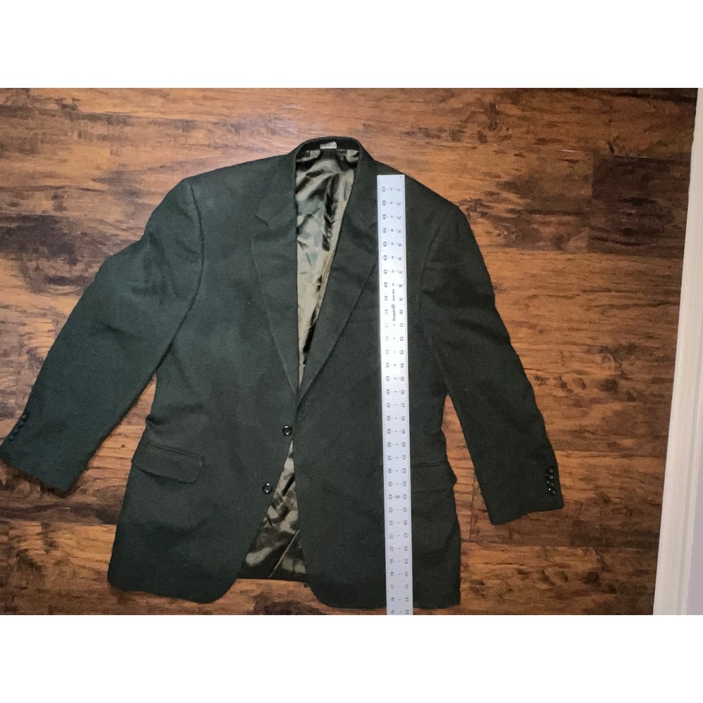 Jos A Bank Men's Classic Fit Gordon Dark Green Blazer Jacket Suit 44L - Picture 5 of 11
